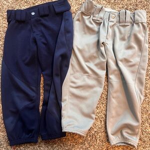 (2) pair of girls youth medium softball knickers
